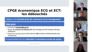 Les CPGE pour bacheliers généraux, débouchés des voies ECT et ECG