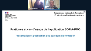 Webinaire Introduction SOFIA Fmo Présentation des parcours - février 2023