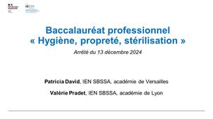 PNF 2024/2025 - Rénovation de la filière hygiène, propreté et environnement - Webinaire commun aux 5 diplômes