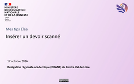 Déposé une copie scannée dans Elea