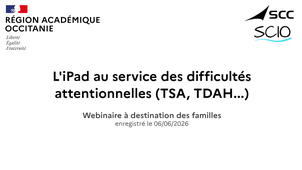 L'iPad au service des difficultés attentionnelles (TSA, TDAH…)