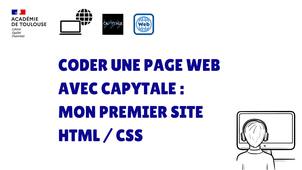 Coder une page WEB avec Capytale : Mon premier site HTML / CSS