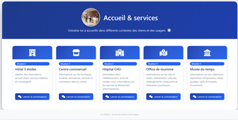 Simulateur - Accueil clients et usagers