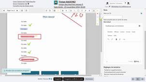 Annoter un devoir en PDF directement en ligne