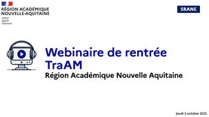 Webinaire TraAM RANA - octobre 2025