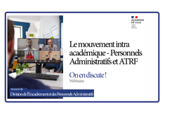 Le mouvement intra-académique des personnels administratifs et ATRF