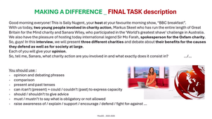 MAKING A DIFFERENCE _ présentation de la séquence