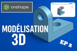 Ep2 : équerre fixe - Onshape - CAO charnière