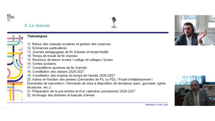 Film de l'EPLE : Planification de fin d'année