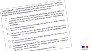 GRIESP 2022-23 : Évaluer des capacités relatives à la nature et à la construction des savoirs scientifiques