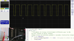 Fonctionnement des sorties PWM sur une carte Microbit