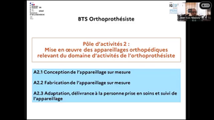 PNF 2024/2025 - Rénovation du BTS podo-orthésiste et du BTS orthoprothésiste - 1ère partie