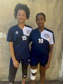 Joueuses de l'équipe du collège Pissaro, académie de Créteil, au Championnat de France UNSS Excellence Collège Filles