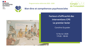 Facteurs d'efficacité des interventions CPS - Le premier levier
