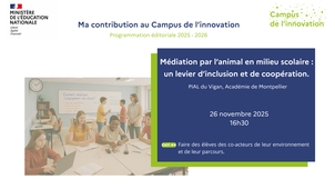 Médiation par l’animal en milieu scolaire : un levier d’inclusion et de coopération.