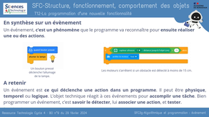 SFC3g-Algorithmique et programmation : événement