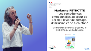 Conférence de  Marianne PEYROTTE -  Les compétences émotionnelles au cœur de l'école.