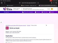 Tuto-ELEA-iPad-Ecrire un texte dans Devoir
