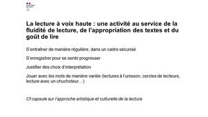 De la fluence à la compréhension de l’écrit. En cours de français : Développer les compétences de lecture en cours de français