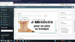 Publier un article sur l'ENT - version 2