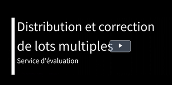 Distribution et correction multiple