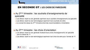 Video orientation post classe de 2nde