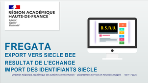 FREGATA Echanges avec SIECLE