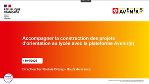 Accompagner la construction des projets d’orientation au lycée avec la plateforme Avenir(s)