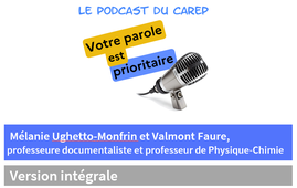 Entretien avec Mélanie Ughetto-Monfrin et Valmont Faure, professeure documentaliste et professeur de physique-chimie