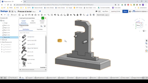 ONSHAPE modeleur 3D SaaS - TP Presse: Guide de la définition de la classe d'équivalence du bati