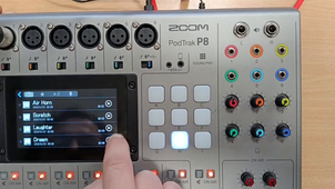 Importer un son (interview, microtrottoir) dans la banque de pad de votre console de mixage ZOOM Podtrack P8