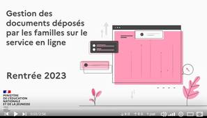 6 - Gestion des documents déposés par les familles