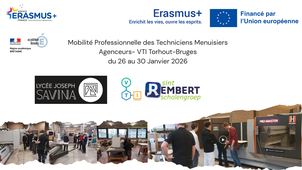 Mobilité Erasmus+ – Menuisiers Savina au VTI de Torhout (Belgique)