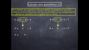 Calculer sans parenthèses (1) - Mathasius