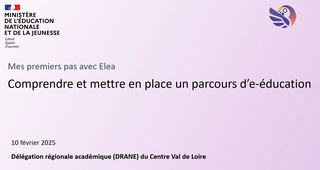 Comprendre et mettre en place un parcours d'e-éducation.