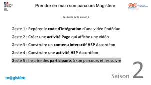 S2G5_Inscrire des participants à son parcours et les suivre