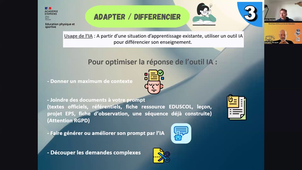 Webinaire EPS & IA - Comprendre et expérimenter - Session 01