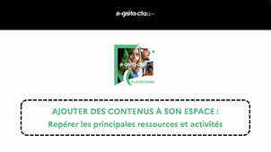 Repérer les principales ressources et activités