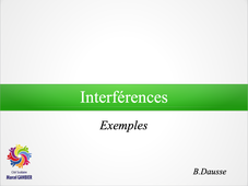 OS1c-3 : Interférences (exemples)