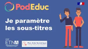 Je paramètre les sous-titres