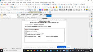 Tutoriel Libre office poursuites de scolarité