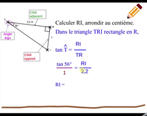 Calcul longueur tan