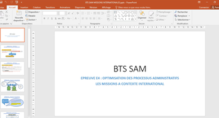 BTS SAM ET MISSIONS INTERNATIONALES