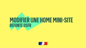 Contribuer une home de mini-site