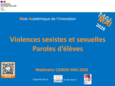 Violences sexistes et sexuelles Paroles d'élèves MAI 2026 CARDIE Montpellier