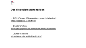 De la fluence à la compréhension de l’écrit. En cours de français : Développer le goût de lire par des démarches et partenariats artistiques