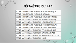 Flash info du 13 octobre, circonscription St Barnabé