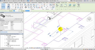 BIM - Création d'un réseaux de gaines de ventilation dans REVIT : Utiliser les options d'acheminement pour modéliser en vue 3D