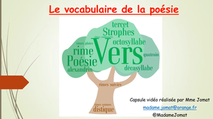 Vocabulaire poésie 6e