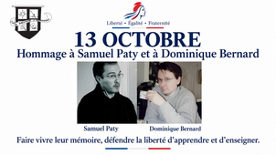 Hommage à Samuel Paty et à Dominique Bernard
